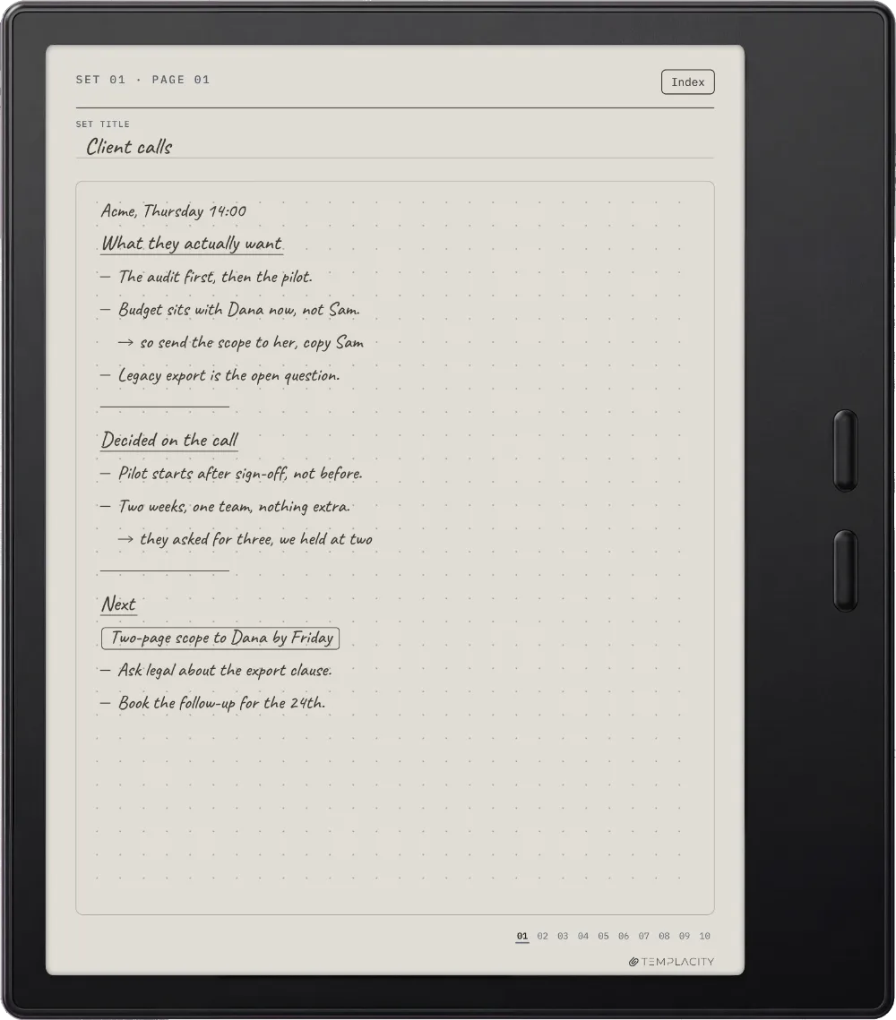 The Planner on the Boox Go Color 7 (Gen II)
