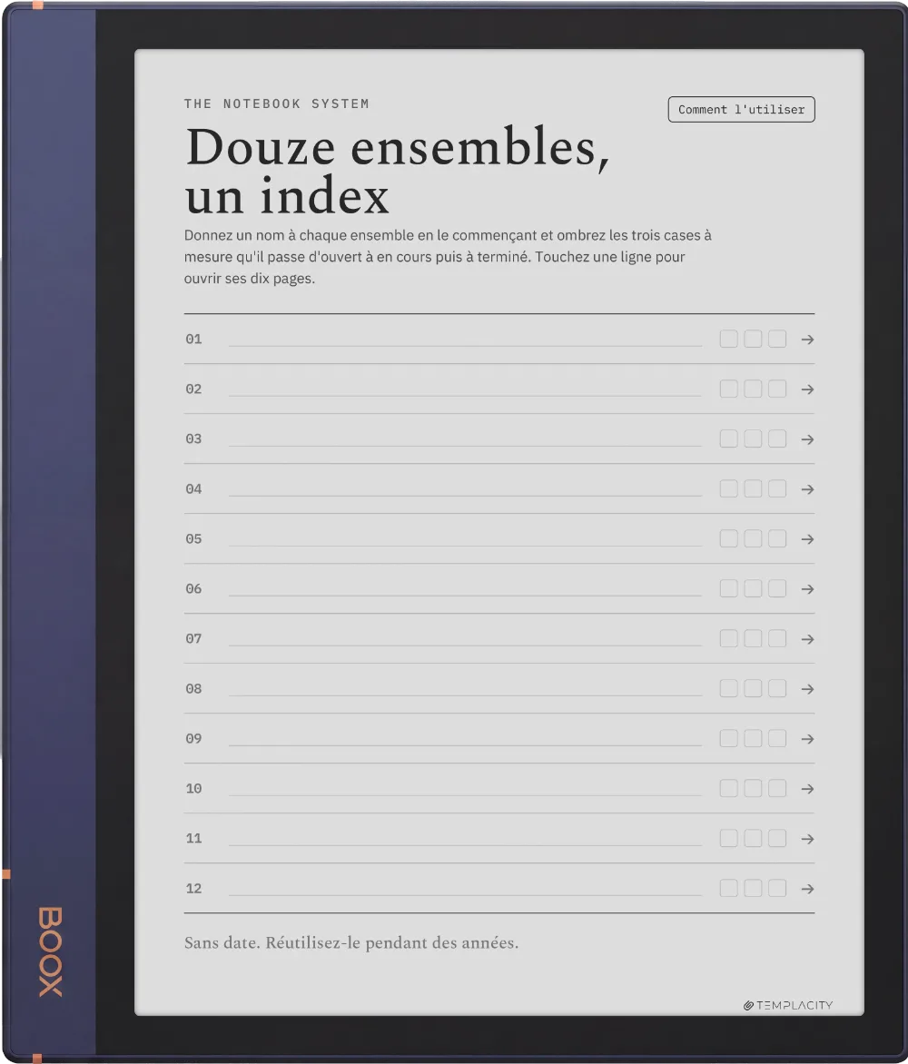 The Planner L'index