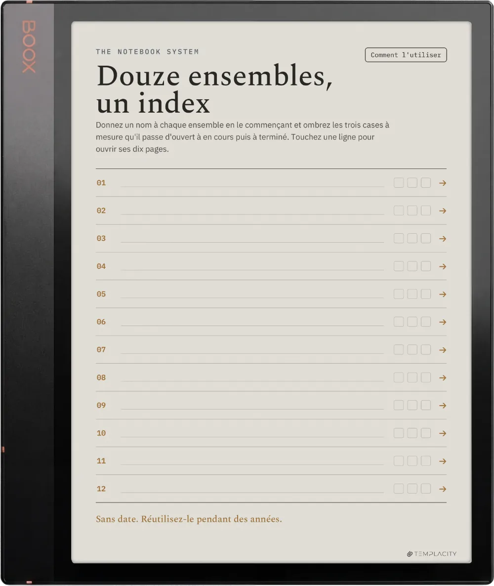The Planner L'index