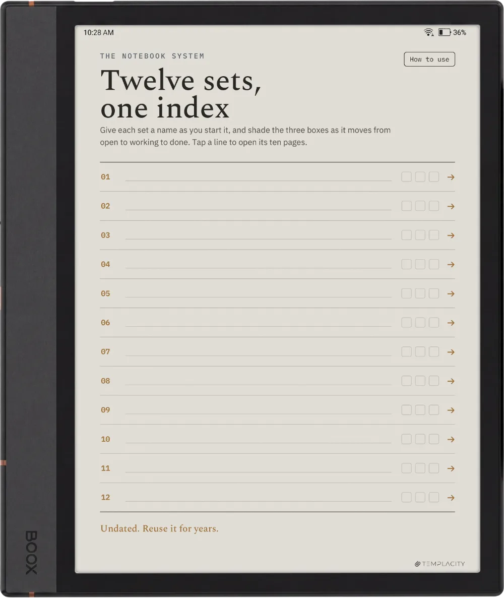 The Planner The Index