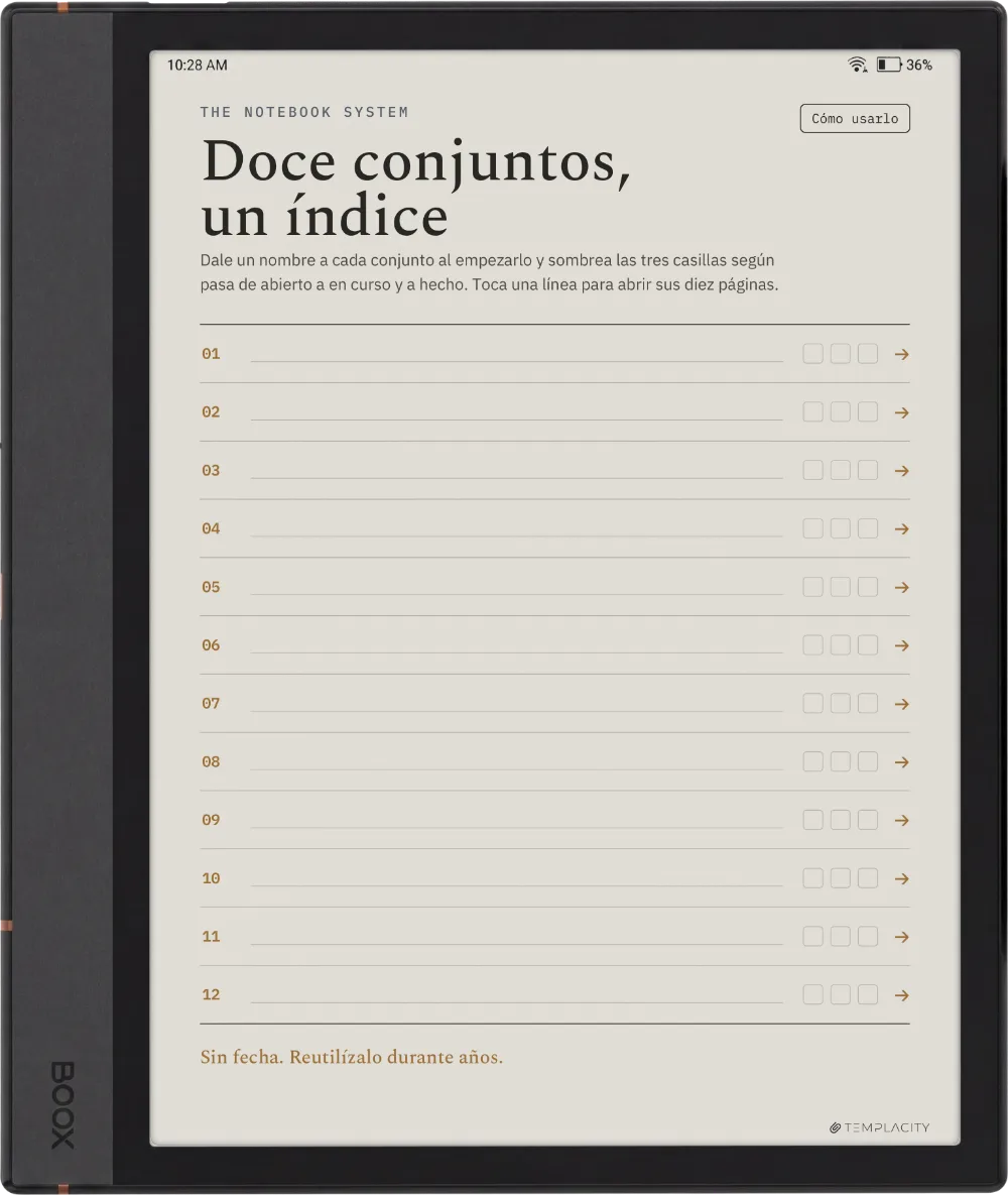 The Planner · Notebook System Boox Note Air4 C página 1