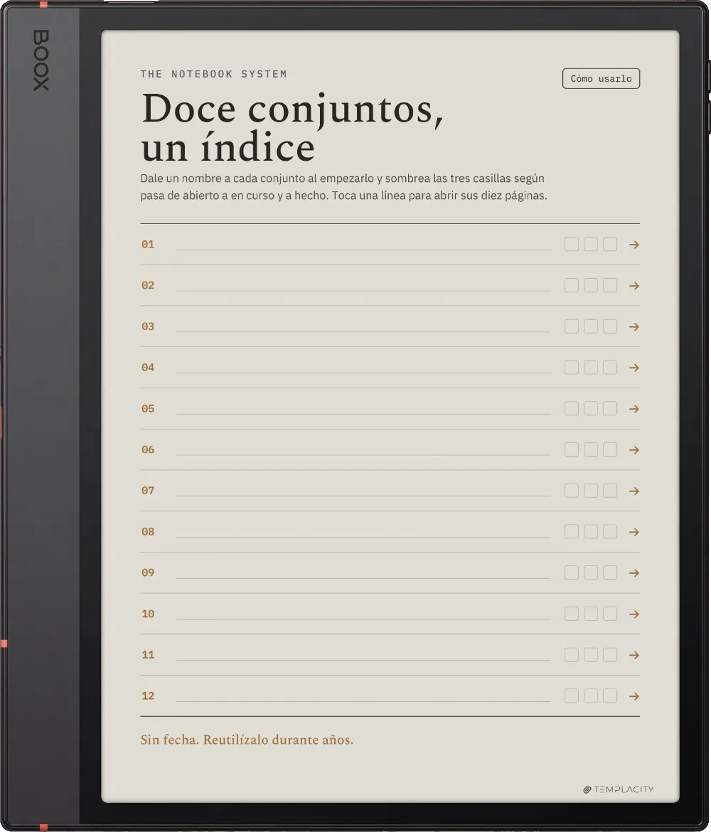 The Planner · Notebook System Boox Note Air5 C página 1
