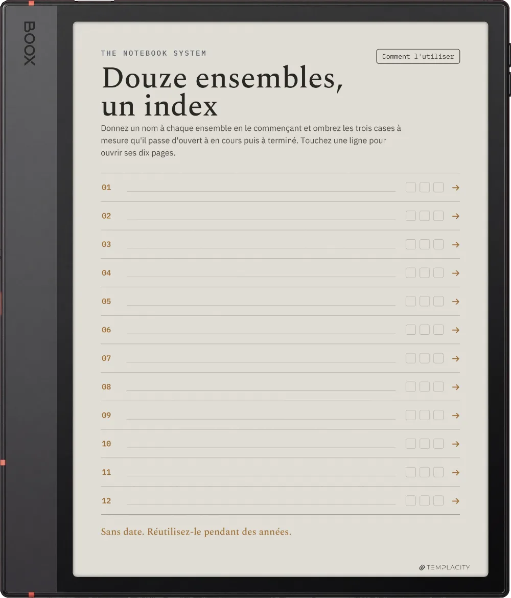 The Planner L'index