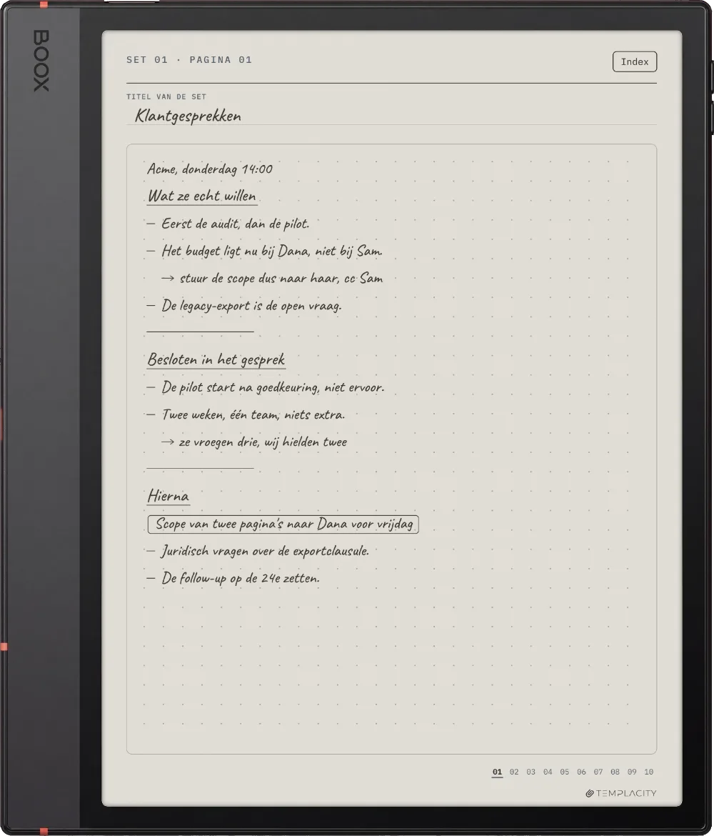 The Planner op de Boox Note Air5 C