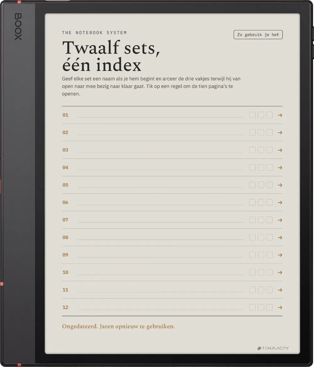 The Planner · Notebook System Boox Note Air5 C pagina 1