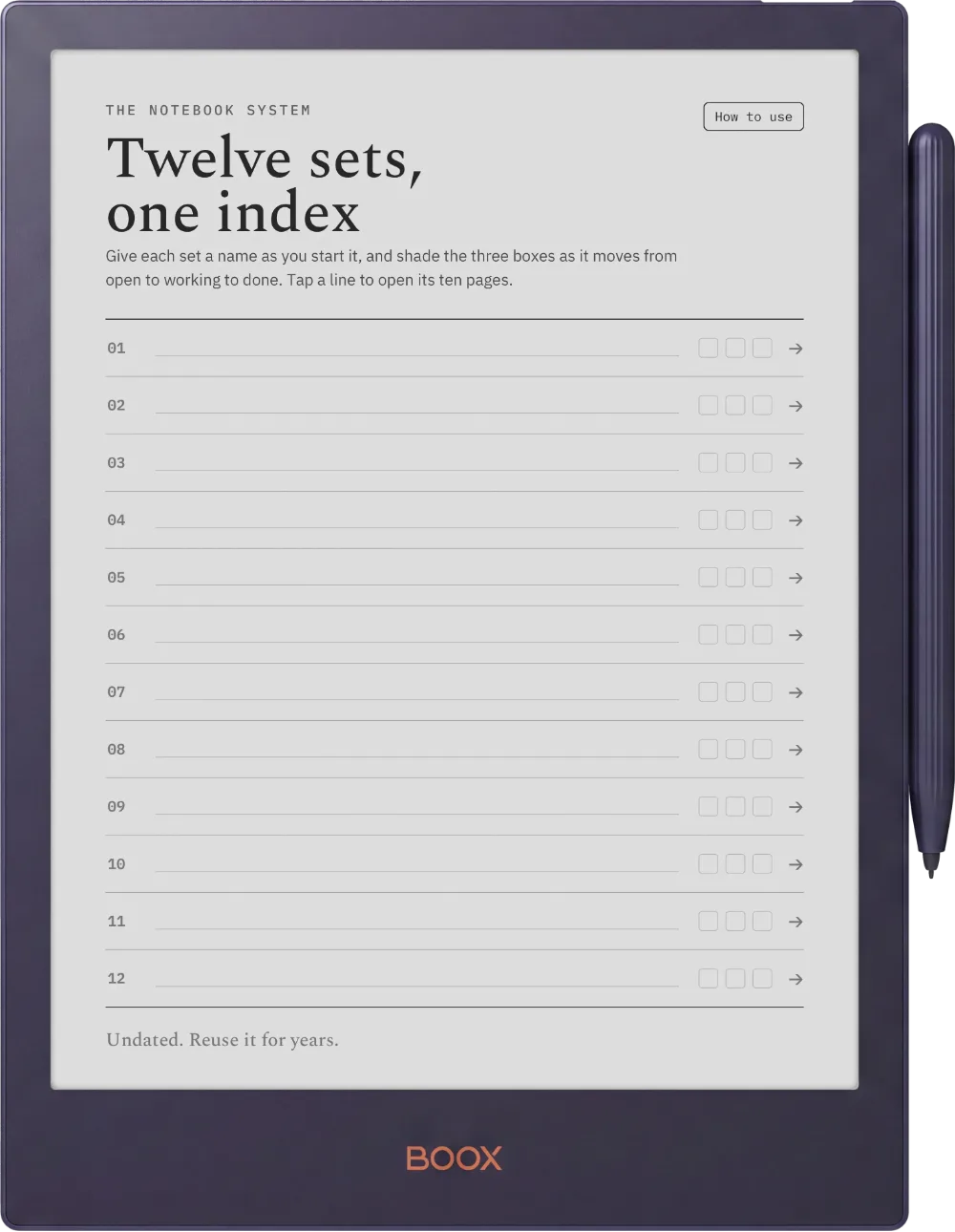 The Planner The Index