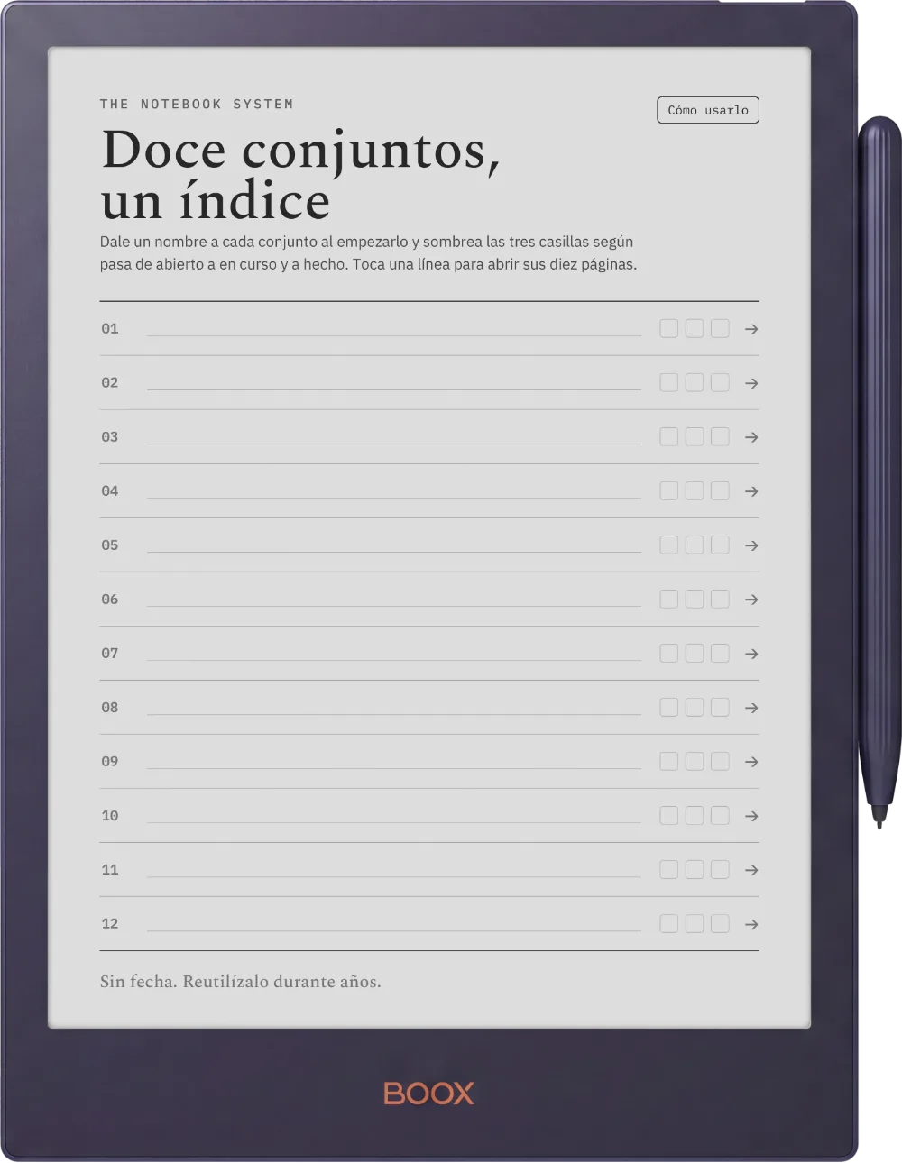 The Planner El índice
