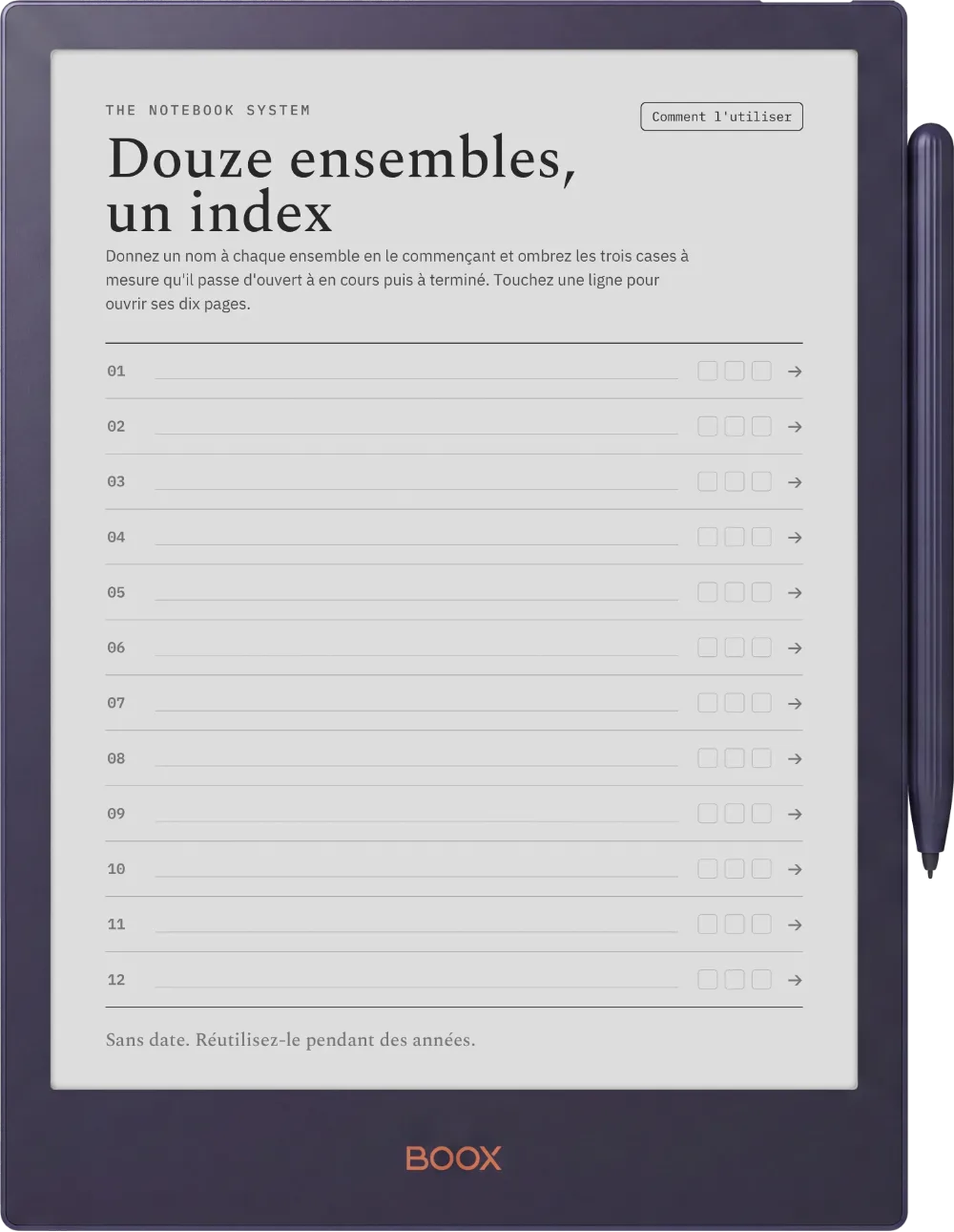 The Planner L'index