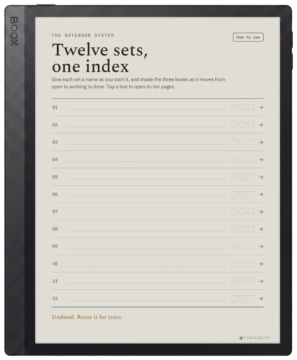The Planner · Notebook System Boox Tab Ultra C Pro page 1