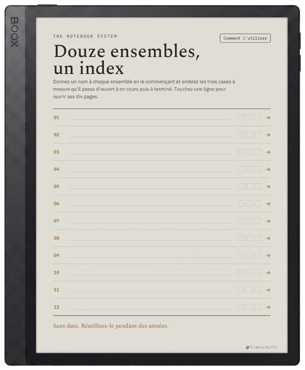 The Planner L'index