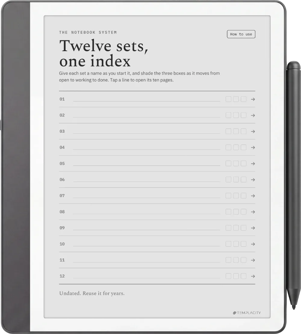 The Planner The Index