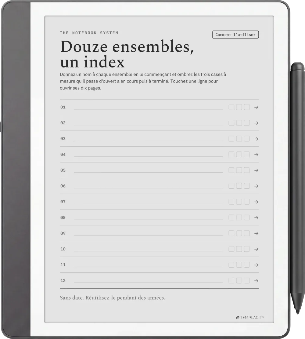 The Planner L'index
