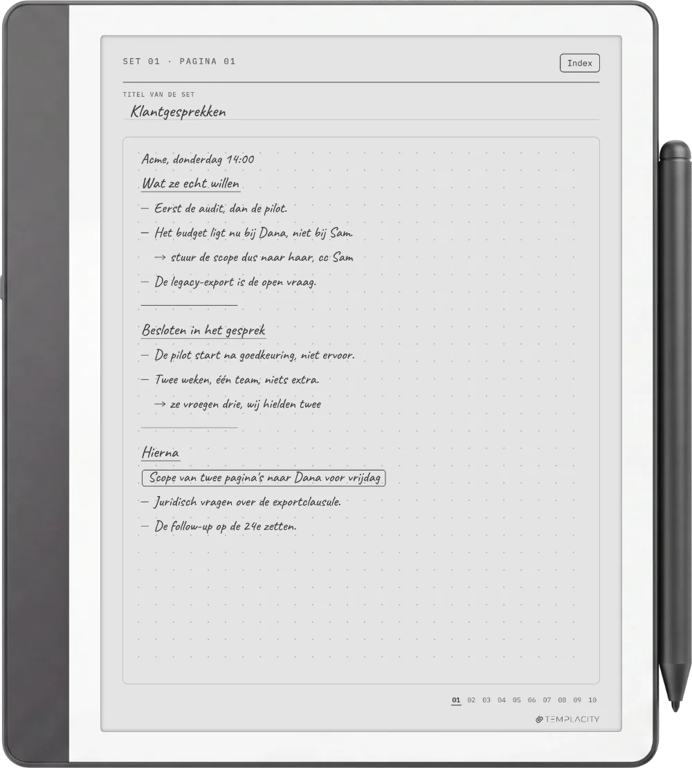 The Planner op de Kindle Scribe