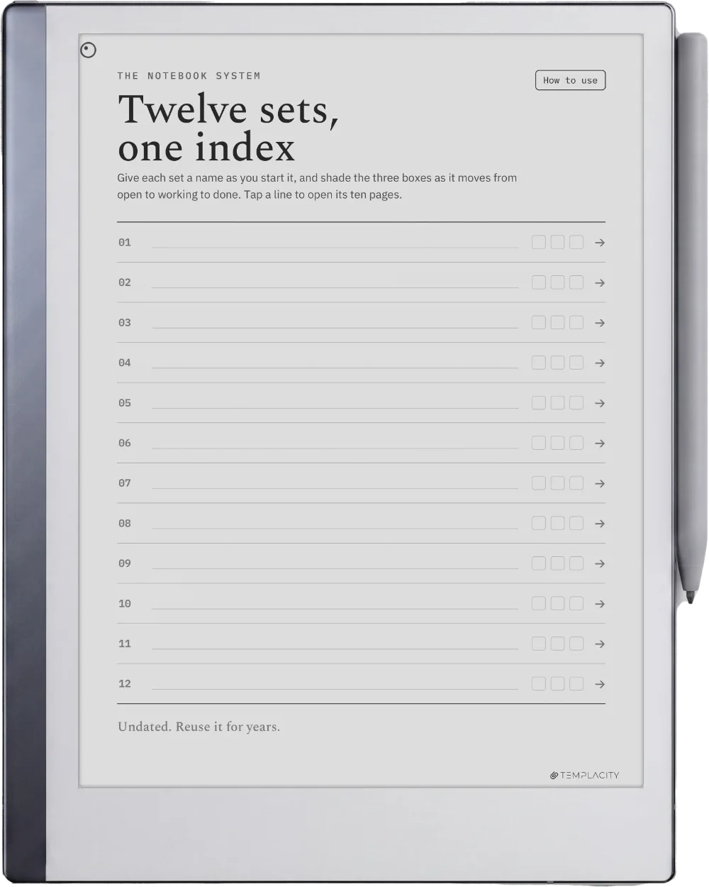 The Planner The Index