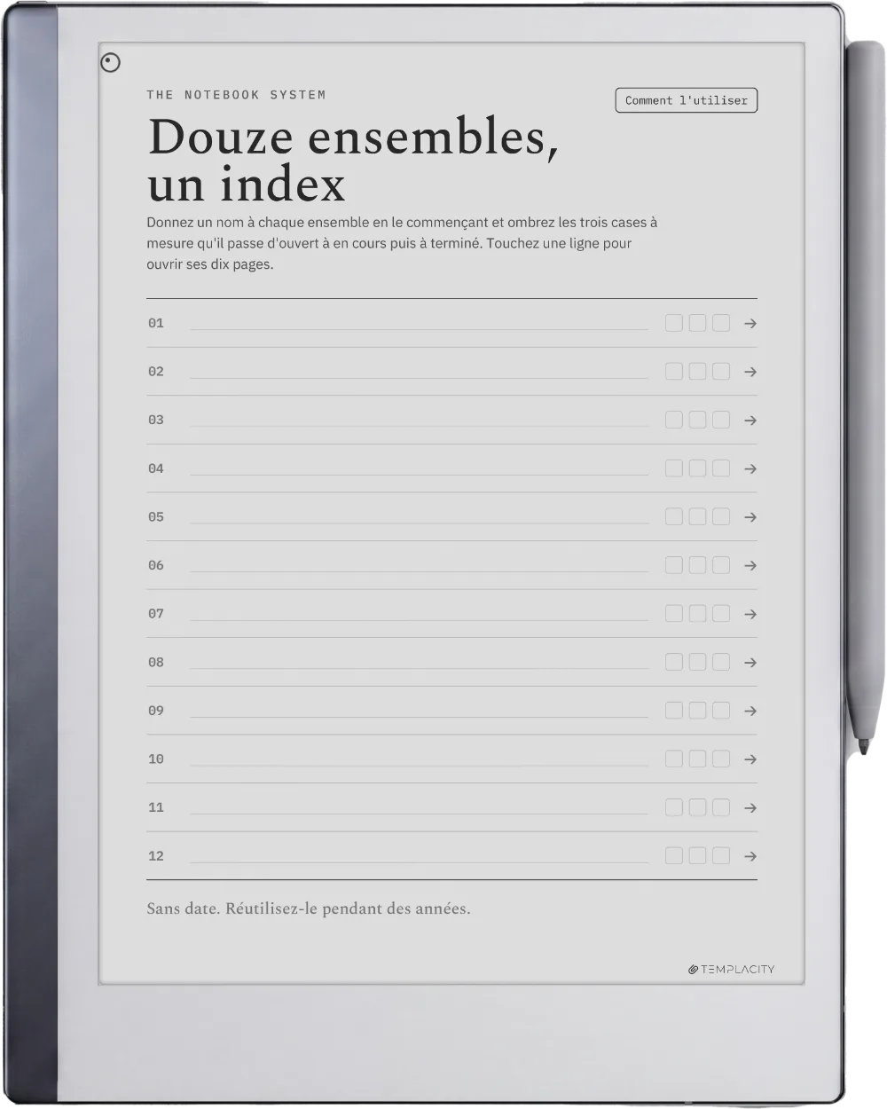 The Planner L'index