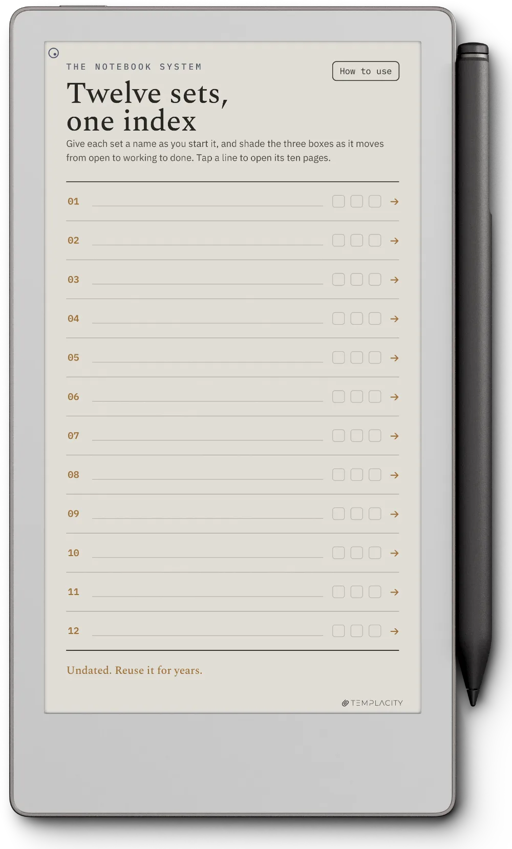 The Planner The Index