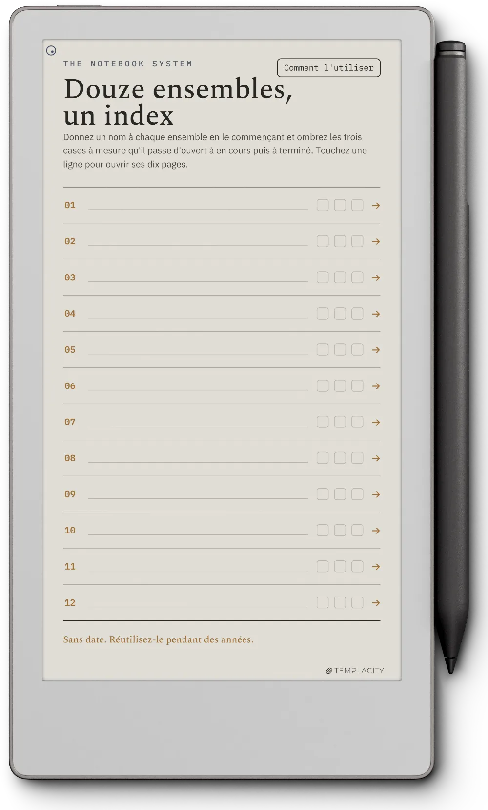 The Planner L'index