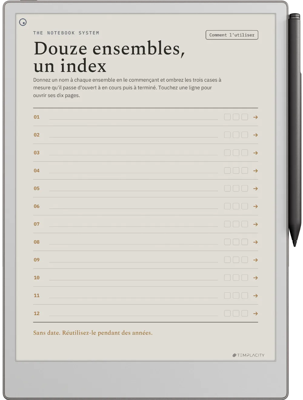 The Planner L'index