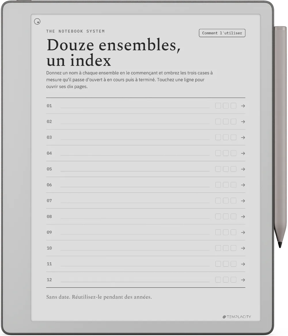 The Planner L'index