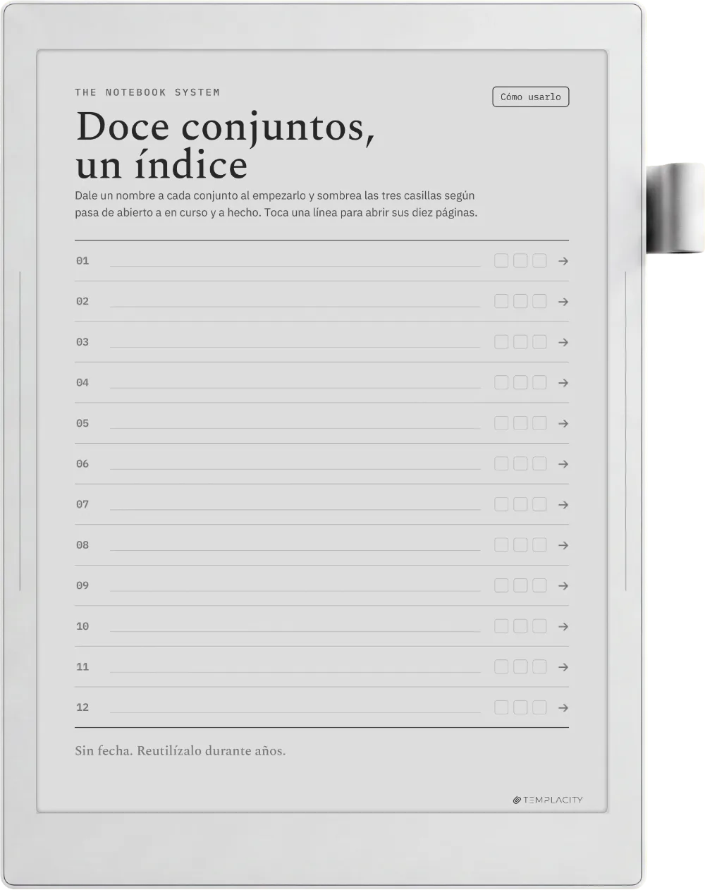 The Planner · Notebook System Supernote Manta página 1