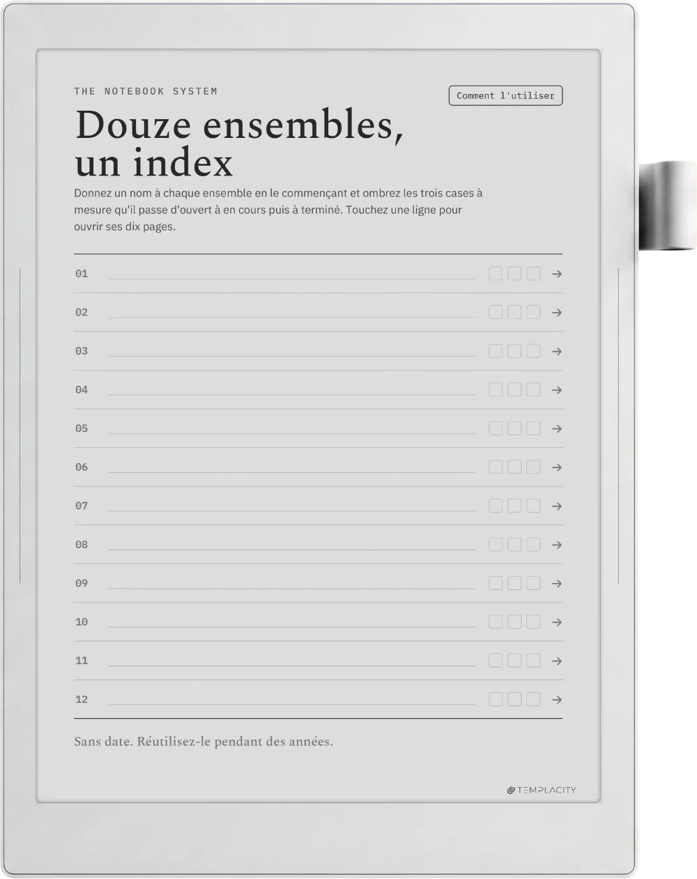 The Planner L'index