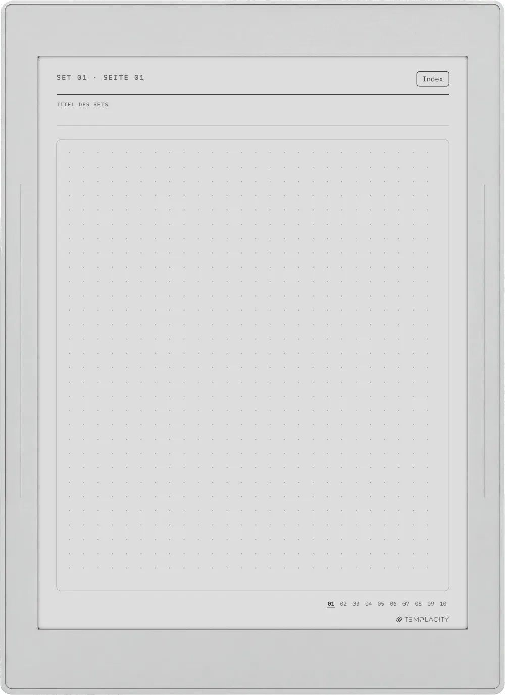 The Planner · Notizbuch-System Supernote Nomad Seite 2