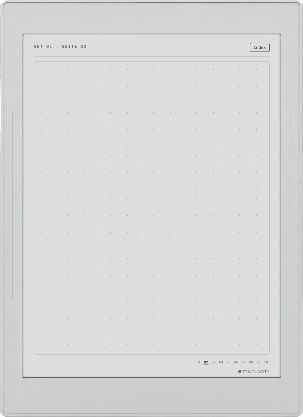 The Planner · Notizbuch-System Supernote Nomad Seite 3