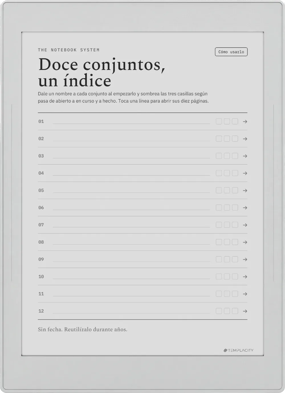 The Planner · Notebook System Supernote Nomad página 1