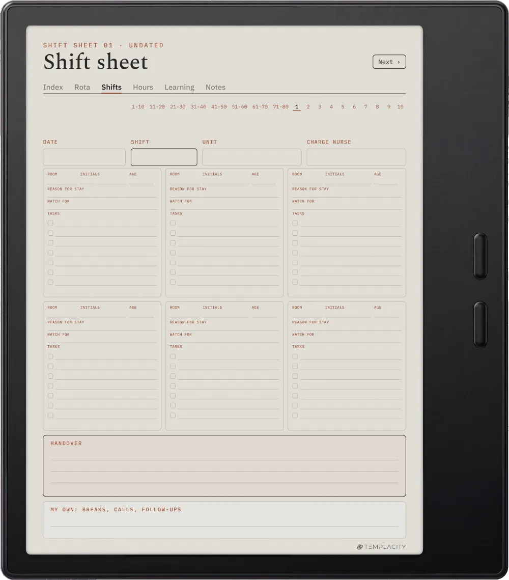 The Planner on the Boox Go Color 7 (Gen II)