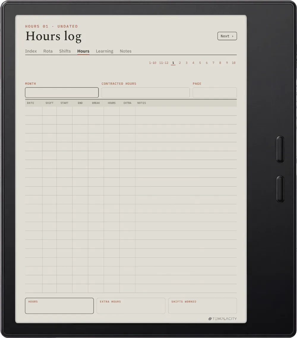 Der Planer · Dienstplan Pflege Boox Go Color 7 (Gen II), Seite 3