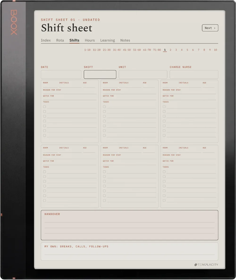 The Planner on the Boox Note Air3 C