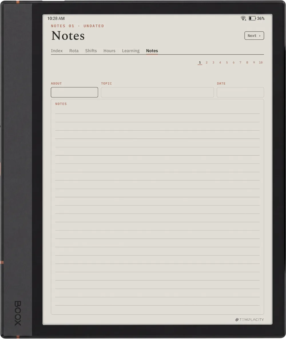 Der Planer · Dienstplan Pflege Boox Note Air4 C, Seite 5