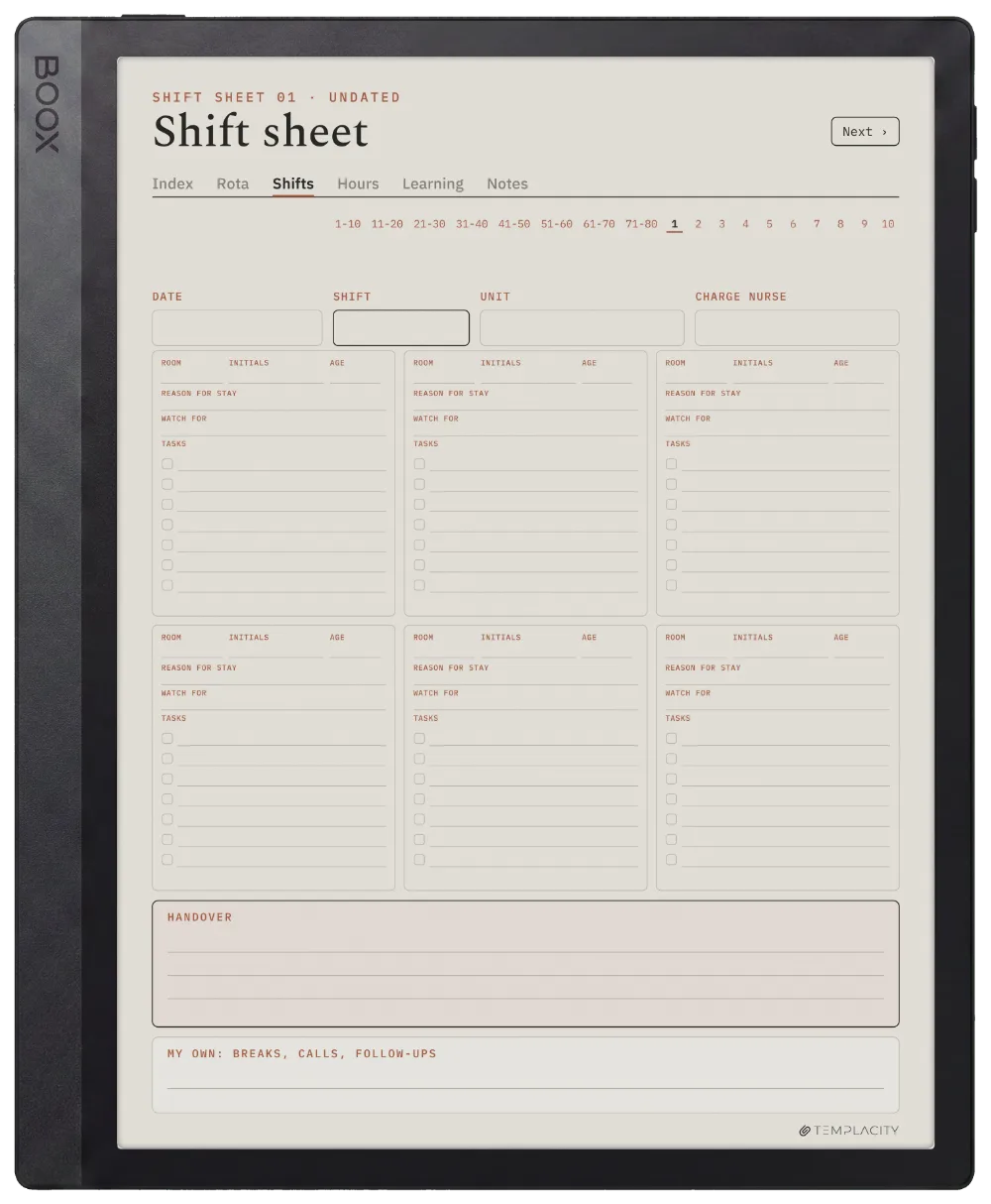 The Planner on the Boox Tab Ultra C Pro