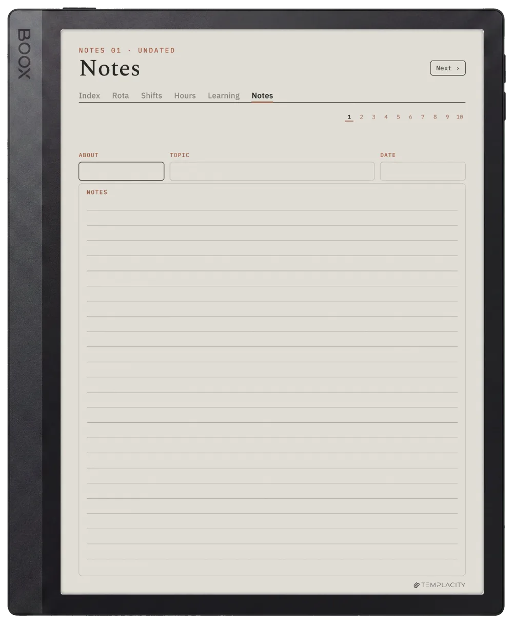 The Planner · Nurse Shift Boox Tab Ultra C Pro page 5