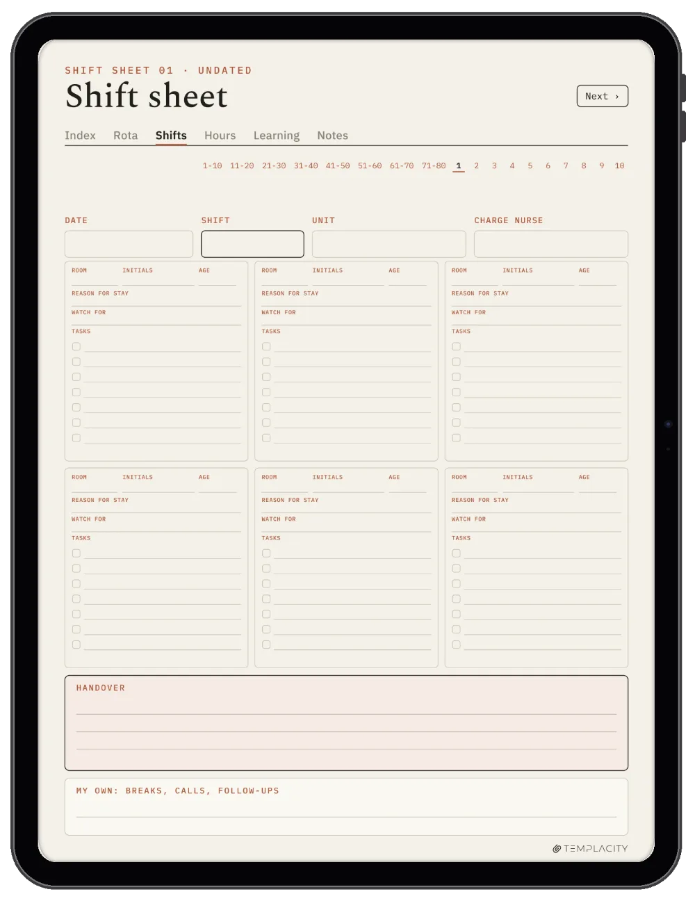 The Planner on the iPad