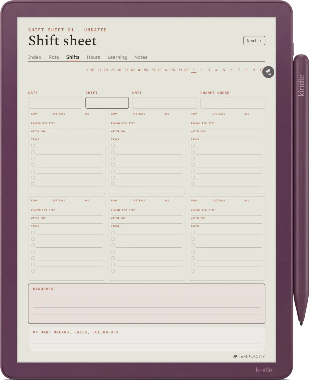 The Planner on the Kindle Scribe Colorsoft