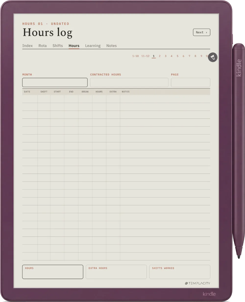 Der Planer · Dienstplan Pflege Kindle Scribe Colorsoft, Seite 3