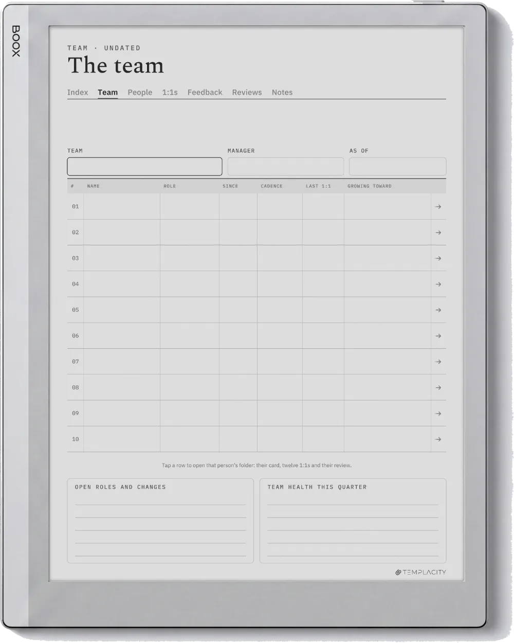 The Planner · People Manager Boox Go 10.3 page 1