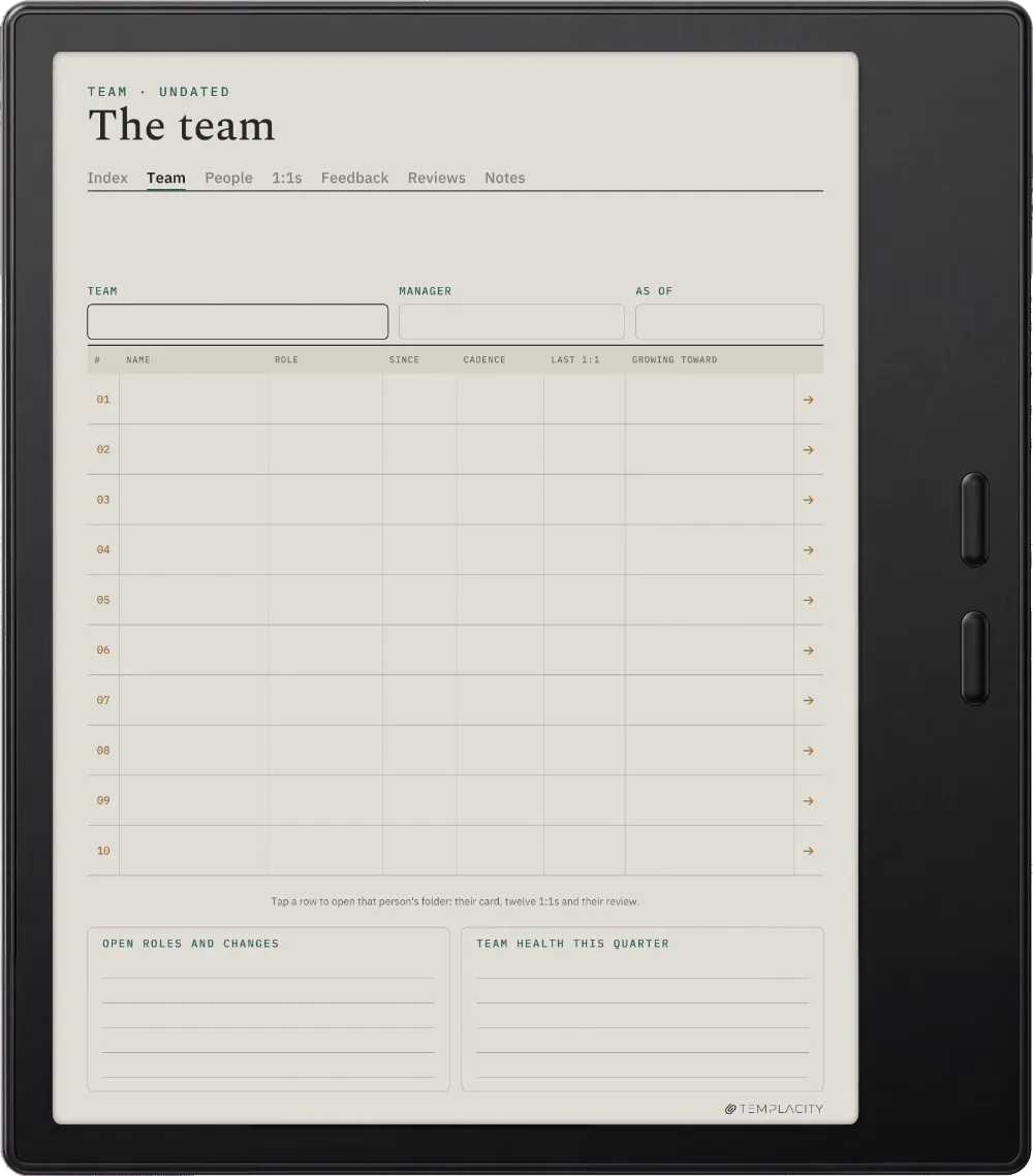 The Planner · People Manager Boox Go Color 7 (Gen II) page 1