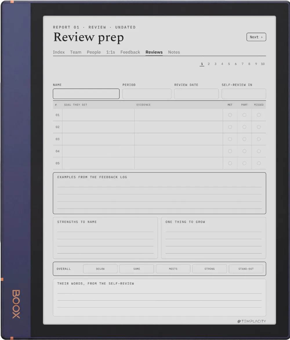 The Planner · People Manager Boox Note Air2 page 5