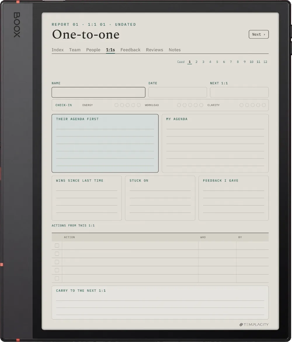 The Planner on the Boox Note Air5 C