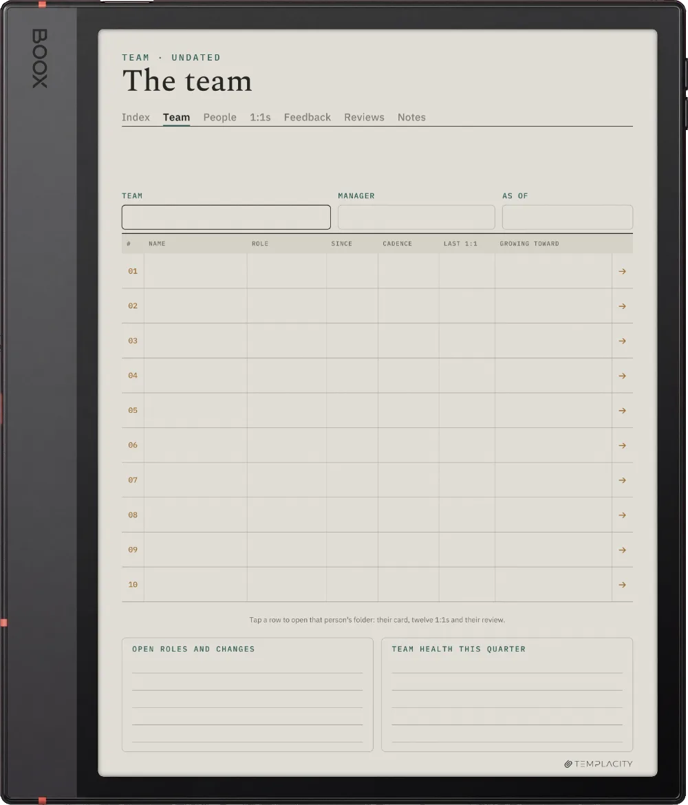 The Planner · People Manager Boox Note Air5 C page 1