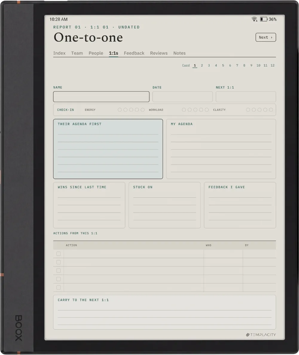 The Planner on the Boox Note Max