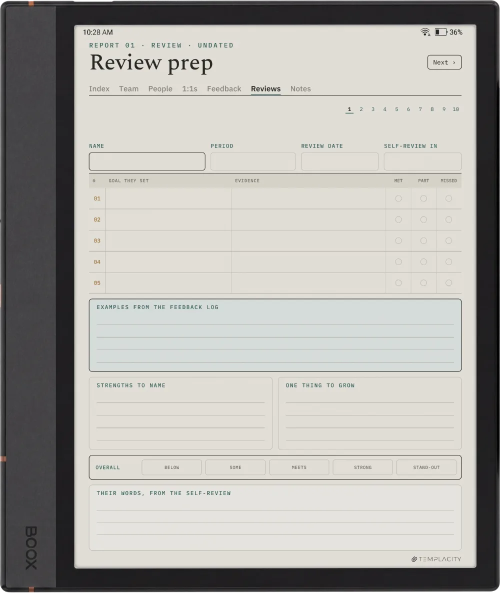 The Planner · People Manager Boox Note Max page 5