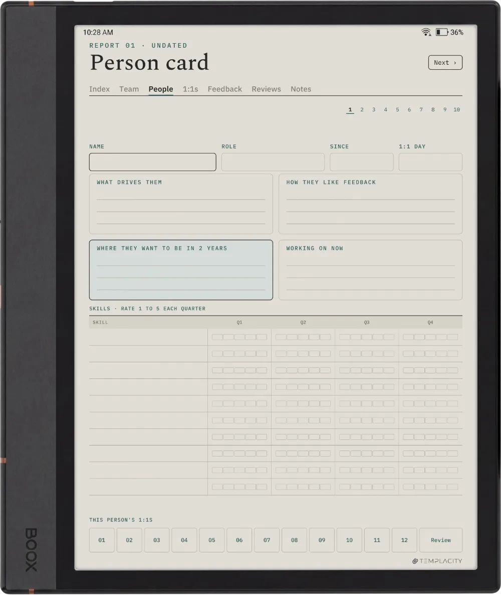 The Planner · People Manager Boox Note Max page 2