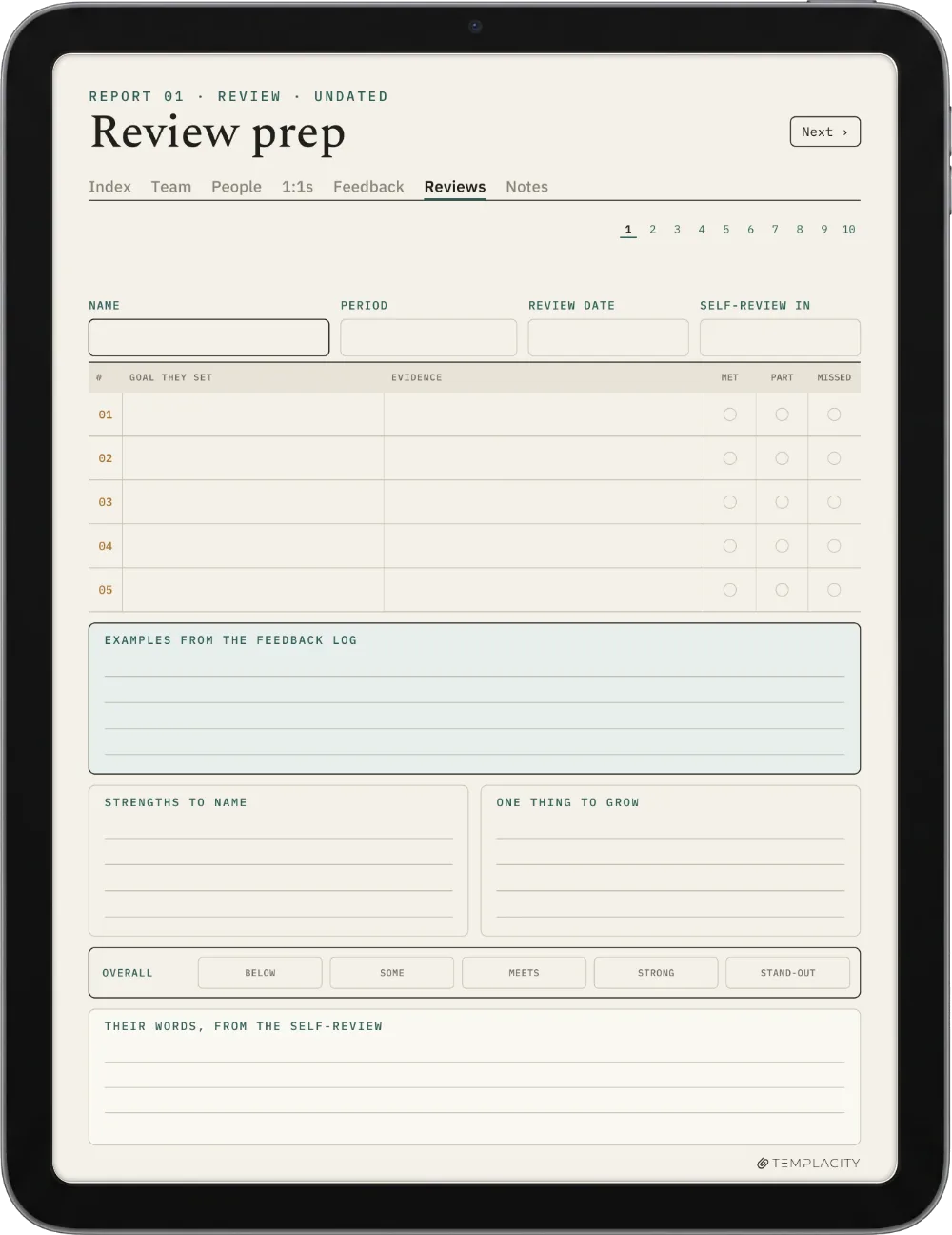 The Planner · People Manager iPad page 5
