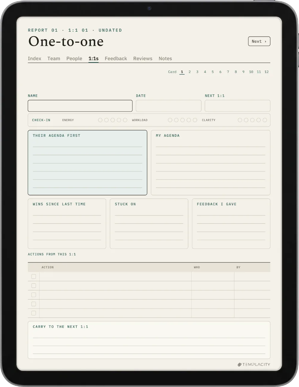 The Planner · People Manager iPad page 3