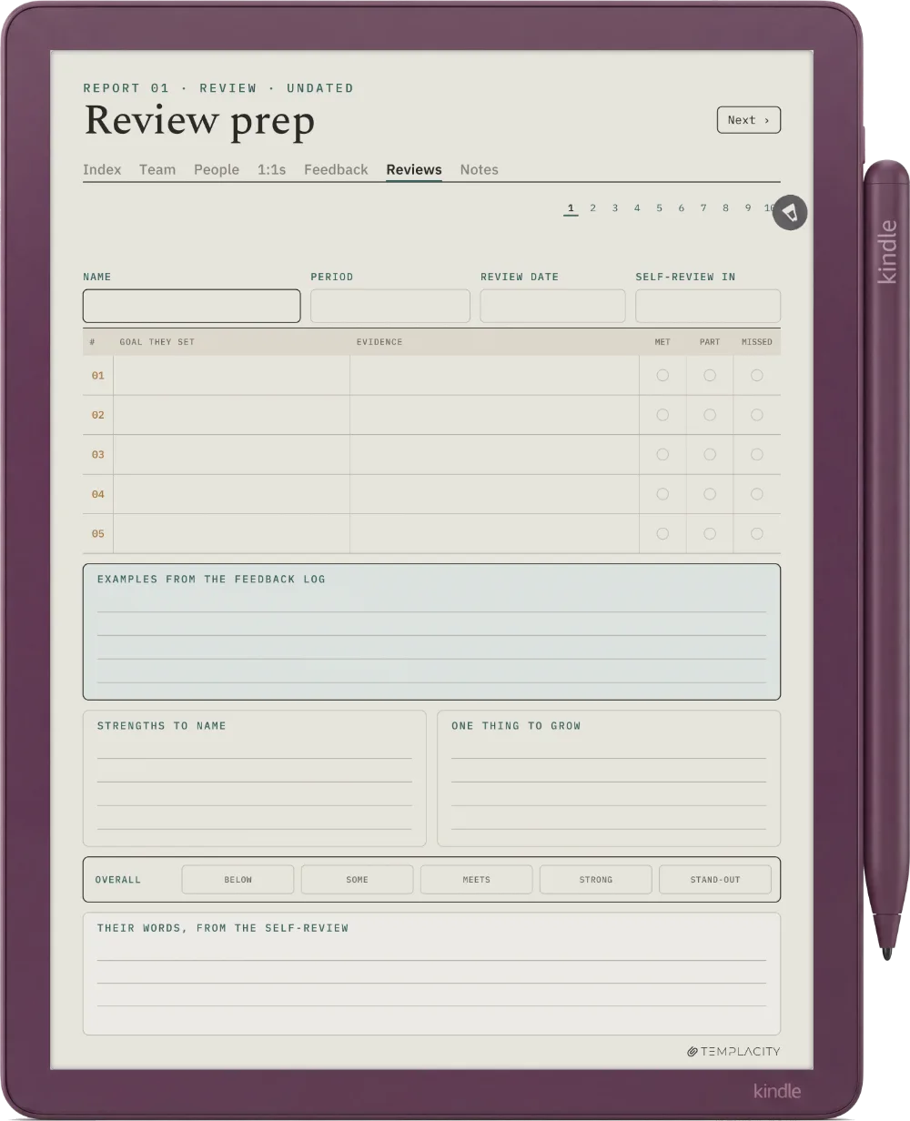 The Planner · People Manager Kindle Scribe Colorsoft page 5