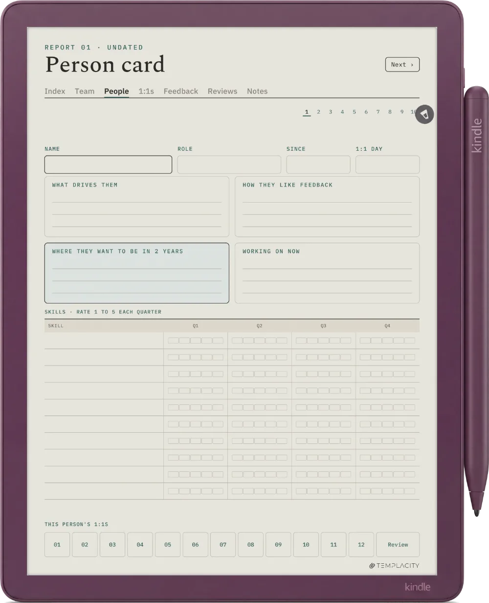 The Planner · People Manager Kindle Scribe Colorsoft page 2