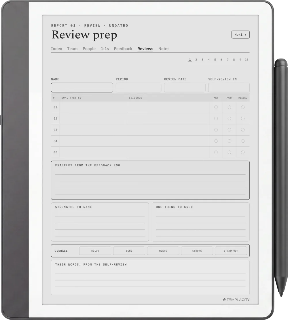 The Planner · People Manager Kindle Scribe page 5